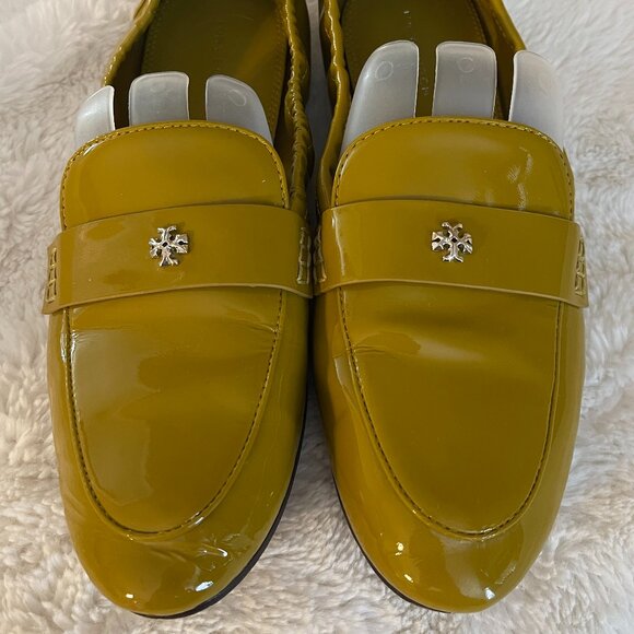 Tory Burch Ballet Loafer Mustard Patent Leather Size: 8 - Picture 3 of 16